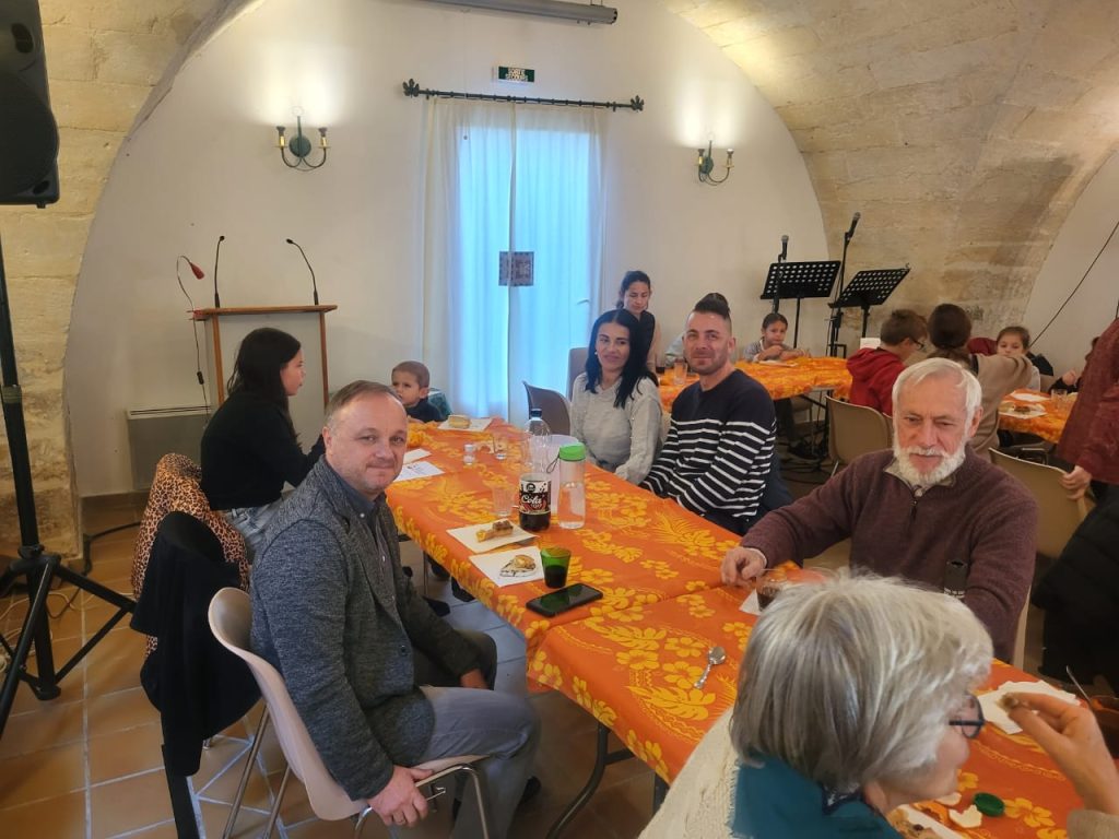 Jean-Claude RAYNAUD, invité à déjeuner avec les membres de l'Eglise d'UZES